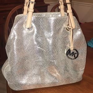 Michael Kors Silver Metallic bag